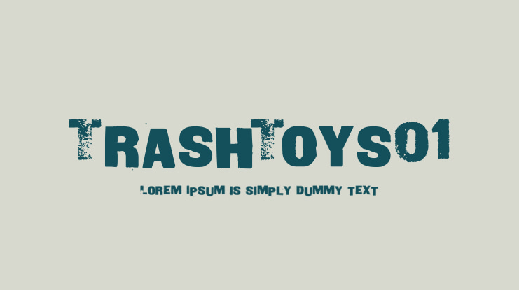 TrashToys01 Font