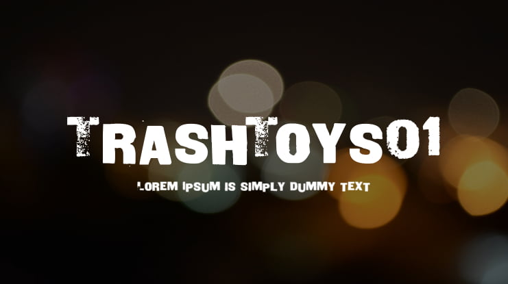 TrashToys01 Font