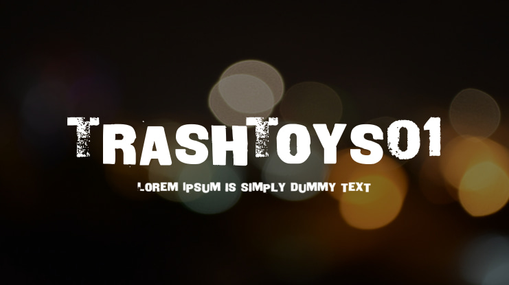 TrashToys01 Font