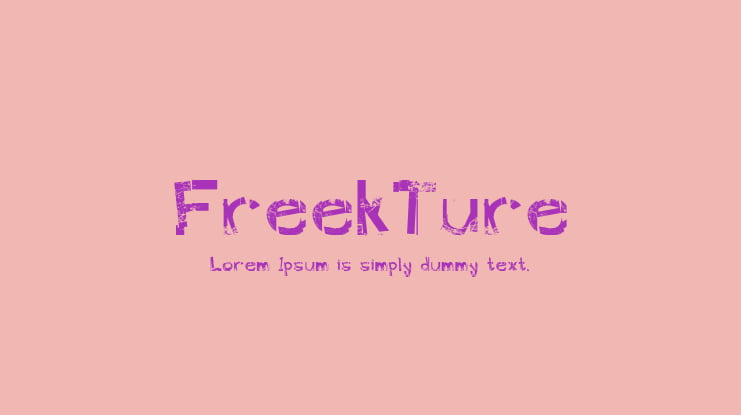 FreekTure Font