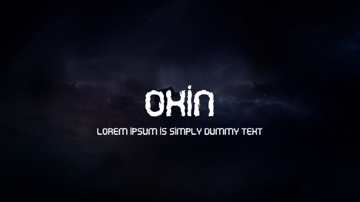 Oxin Font