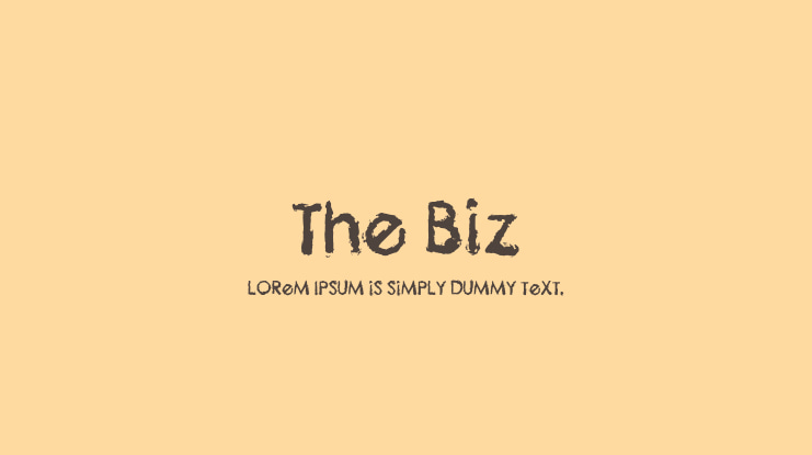 The Biz Font
