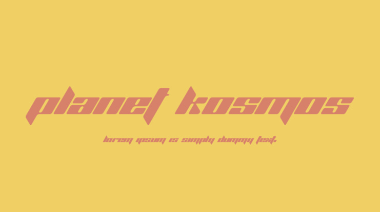 Planet Kosmos Font