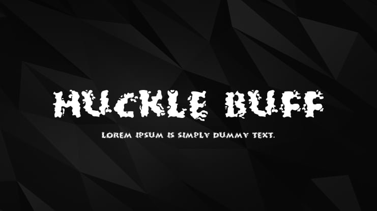 Huckle Buff Font