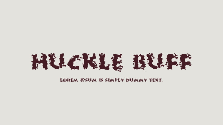 Huckle Buff Font