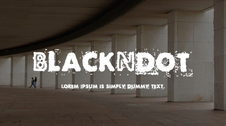 BlackNdot Font