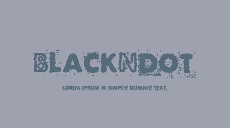 BlackNdot Font