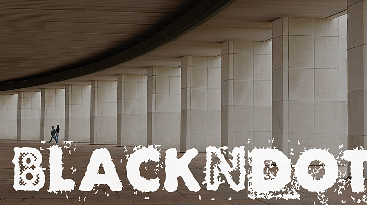 BlackNdot Font