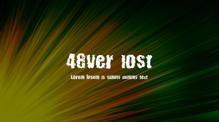48ver lost Font