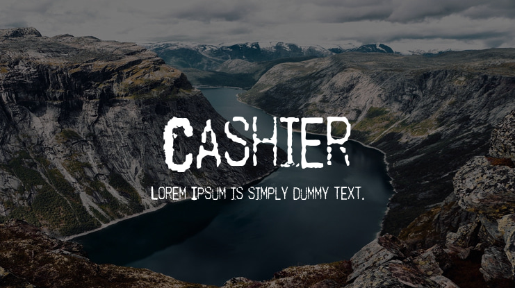 Cashier Font