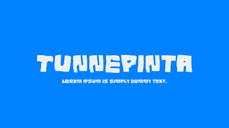 Tunnepinta Font
