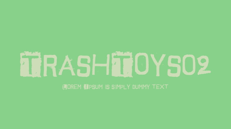 TrashToys02 Font
