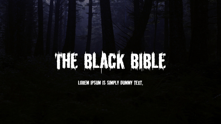 The Black Bible Font