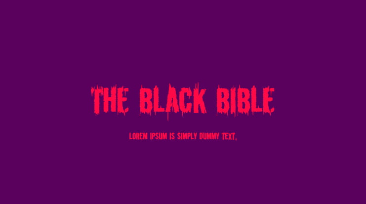 The Black Bible Font