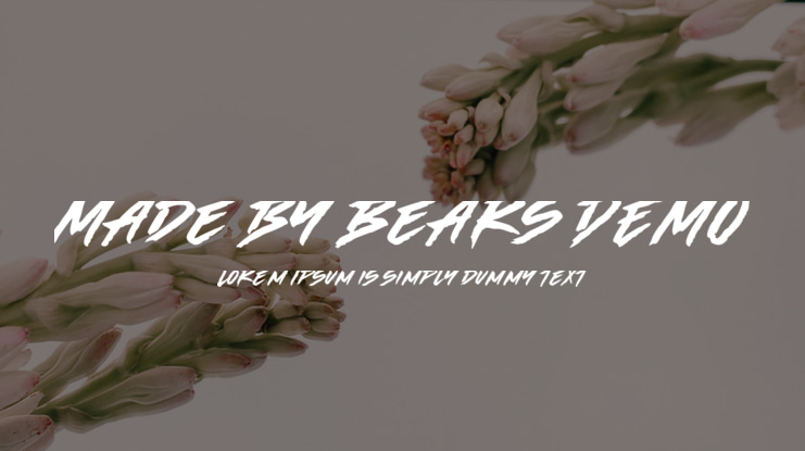 Made by Bears DEMO Font
