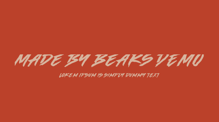 Made by Bears DEMO Font