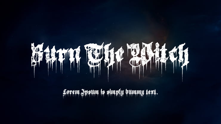 Burn The Witch Font