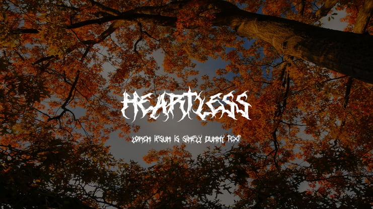 Heartless Font