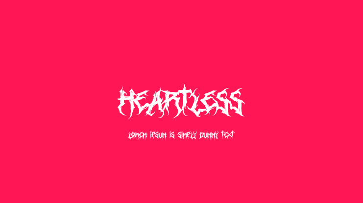Heartless Font