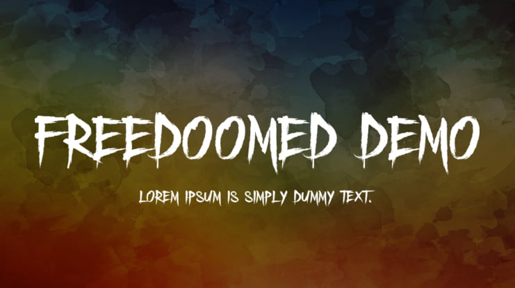 Freedoomed Demo Font