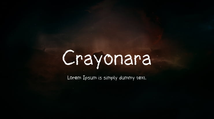 Crayonara Font