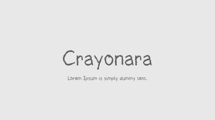 Crayonara Font