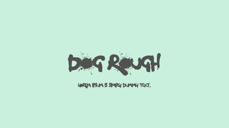 Dog Rough Font