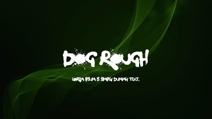 Dog Rough Font
