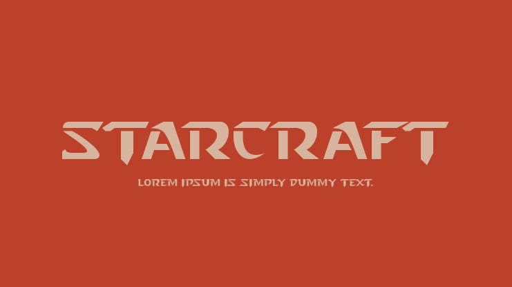 Starcraft Font