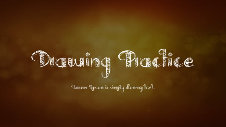 Drawing Practice Font