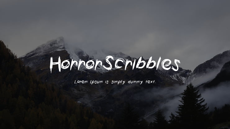 HorrorScribbles Font