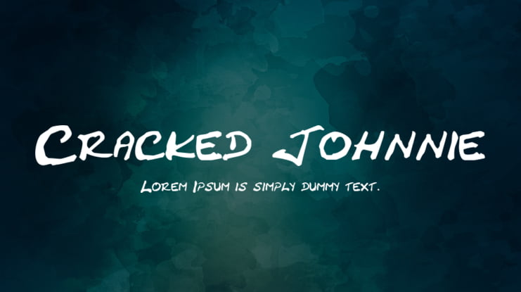 Cracked Johnnie Font