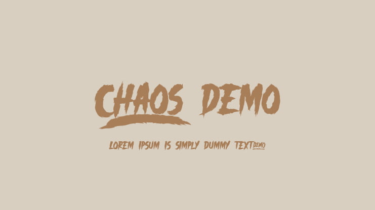 _CHAOS DEMO Font