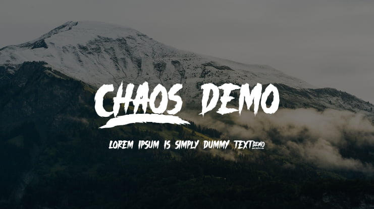 _CHAOS DEMO Font