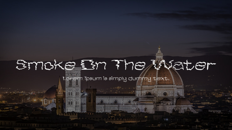 Smoke On The Water Font Family