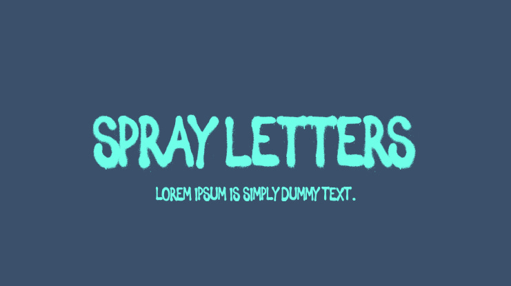 Spray Letters Font