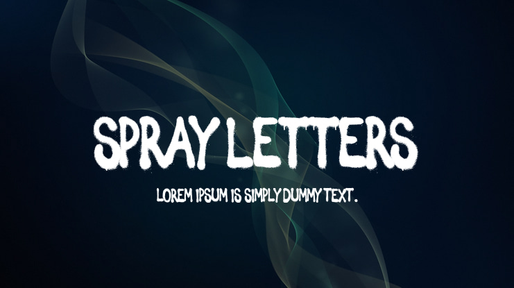 Spray Letters Font