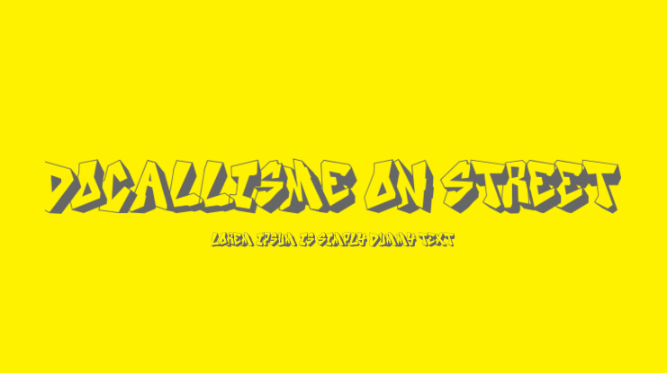 DOCALLISME ON STREET Font