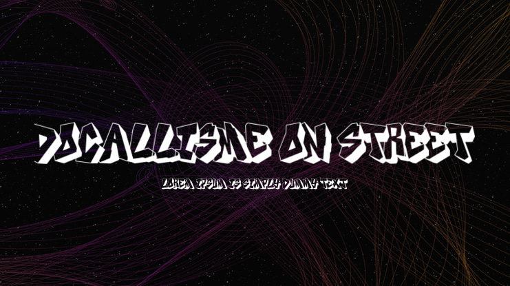 DOCALLISME ON STREET Font