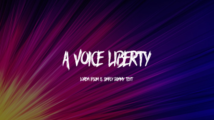 A Voice Liberty Font