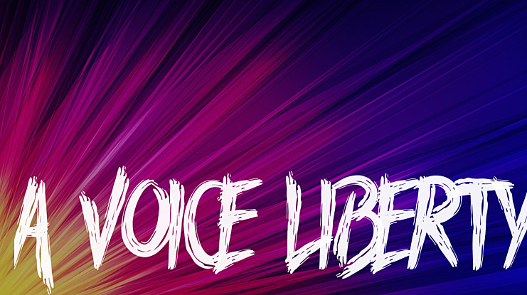 A Voice Liberty Font
