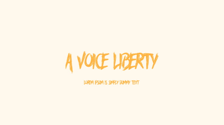 A Voice Liberty Font