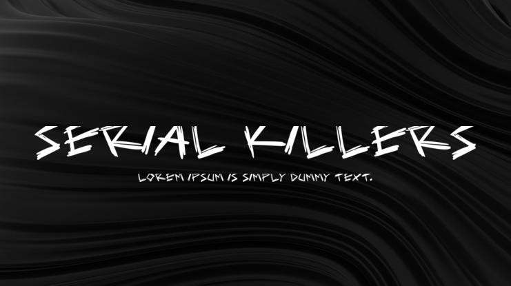 Serial Killers Font