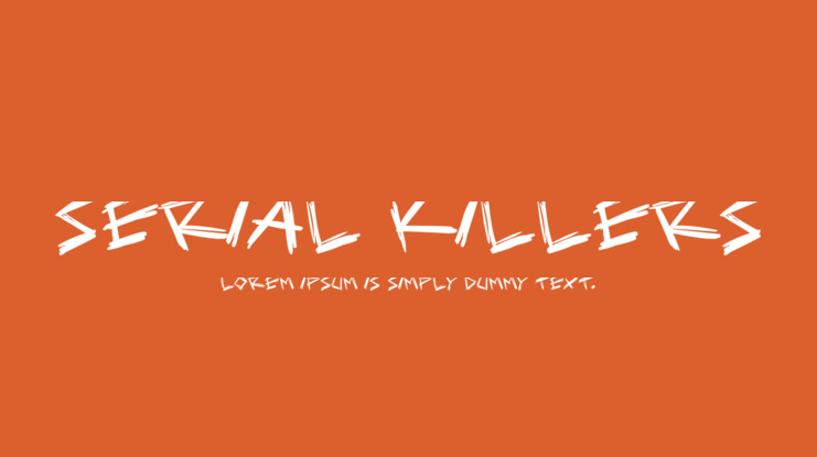 Serial Killers Font