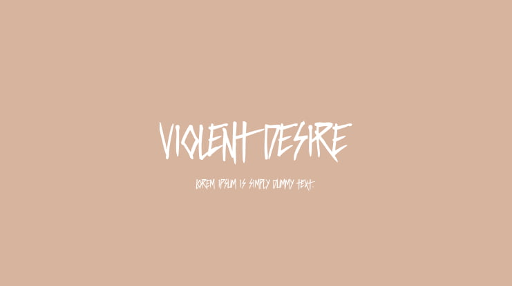 Violent Desire Font