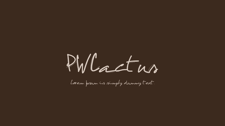 PWCactus Font
