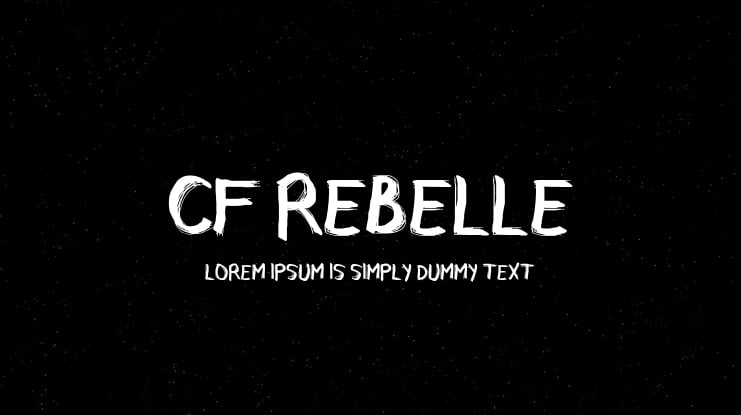 CF Rebelle Font