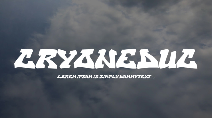 CryOneDUC Font