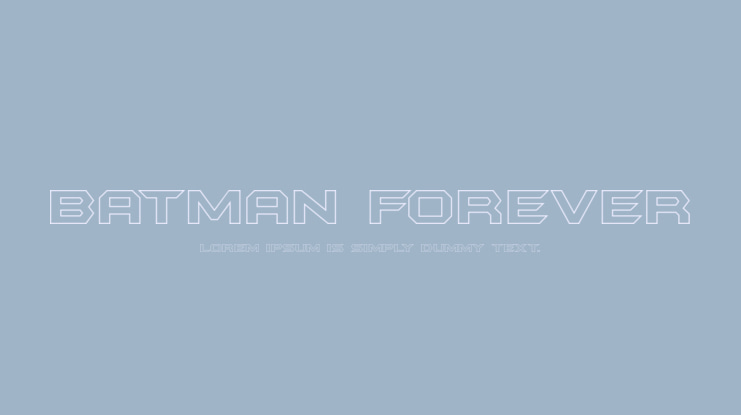 Batman Forever Font Family