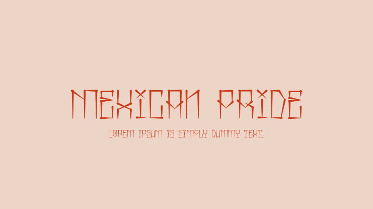 Mexican Pride Font